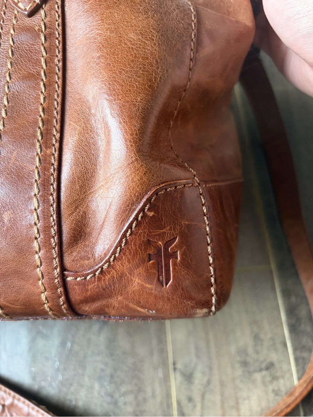 Leather Frye bag - Picture 2 of 15